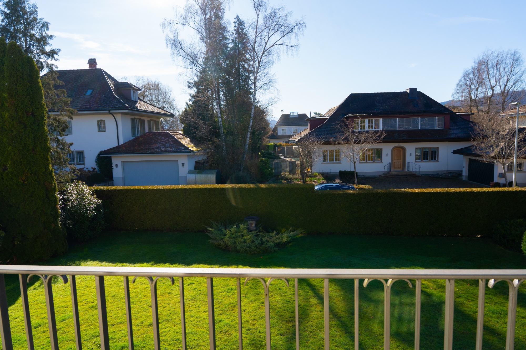 Balkon mit Gartenblick